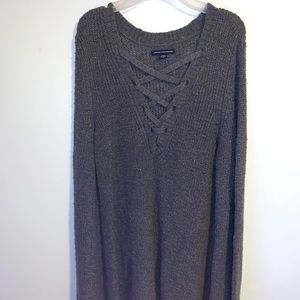 NWOT Gray American Eagle Sweater
